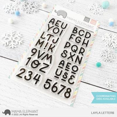 Mama Elephant Clear Stamps - Layla Letters